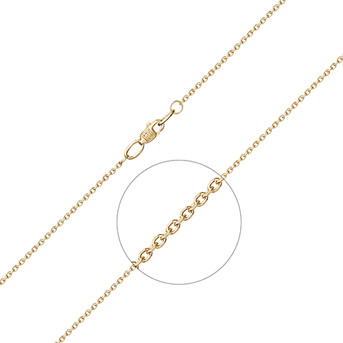 Цепь якорного плетения из желтого золота 585 пробы (арт. 83503)