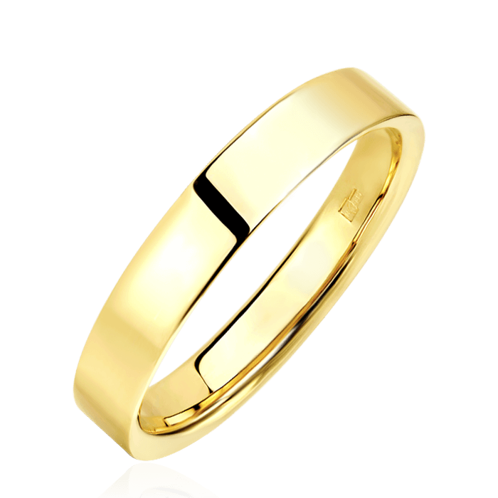 Кольцо без вставок из желтого золота 585 пробы (арт. 44590)