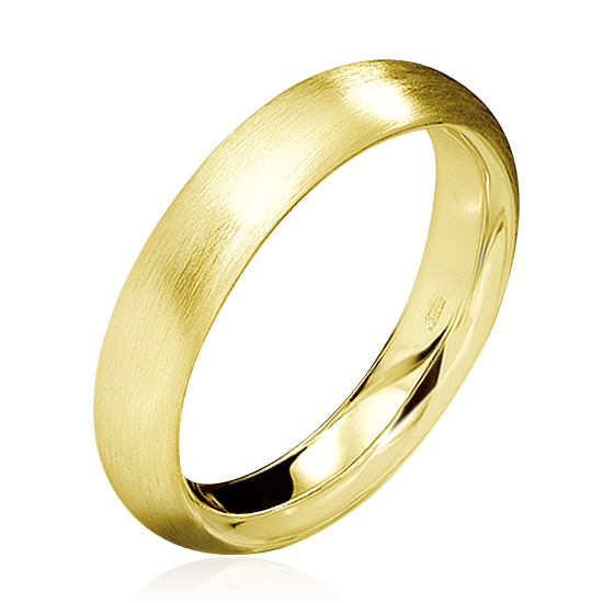 Кольцо без вставок из желтого золота 585 пробы (арт. 44635)