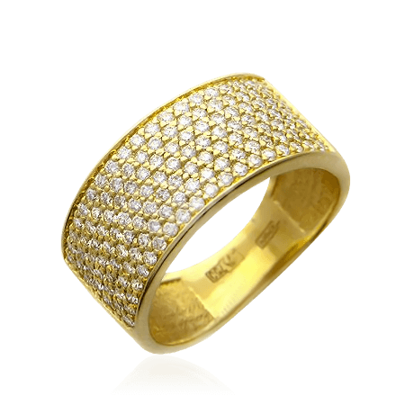 Кольцо с бриллиантовой россыпью из желтого золота 750 пробы "Jewelry passion"
Кольцо с бриллиантовой россыпью из желтого золота 750 пробы "Jewelry passion"