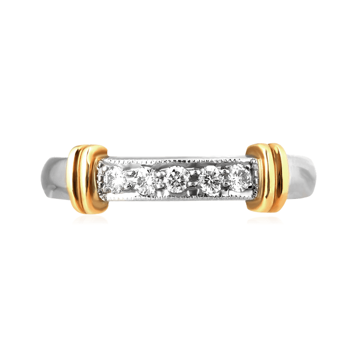 Кольцо с бриллиантами из белого золота 750, фото № 2
