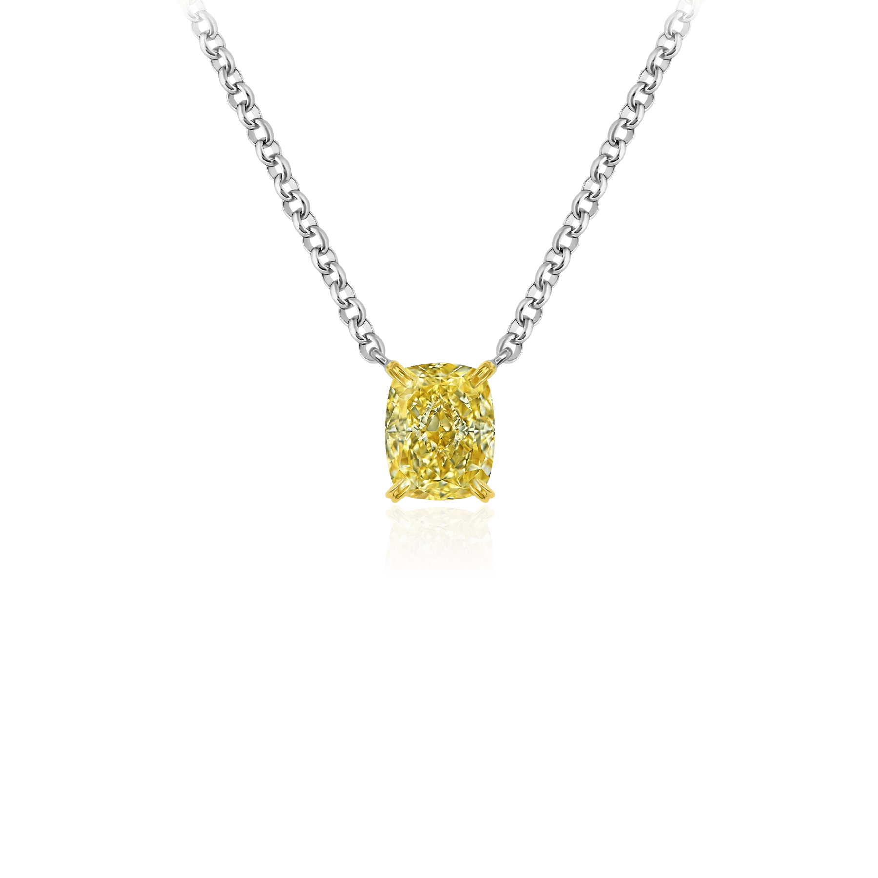 Колье с бриллиантами из желтого золота 750 пробы, фото № 1