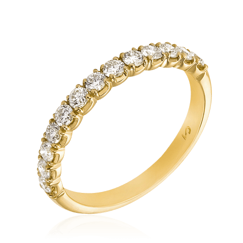 Кольцо с бриллиантами из желтого золота 750 (арт. 39260)