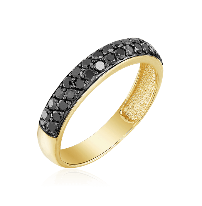 Кольцо с бриллиантами из желтого золота 585 (арт. 54978)