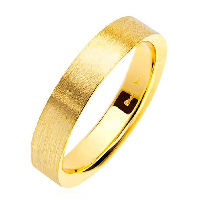 Кольцо без вставок из желтого золота 585 пробы (арт. 44591)