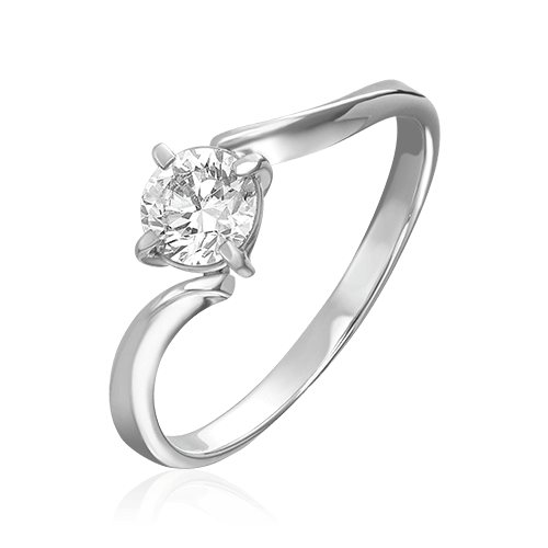 Кольцо с бриллиантами из белого золота 585 (арт. 86520)