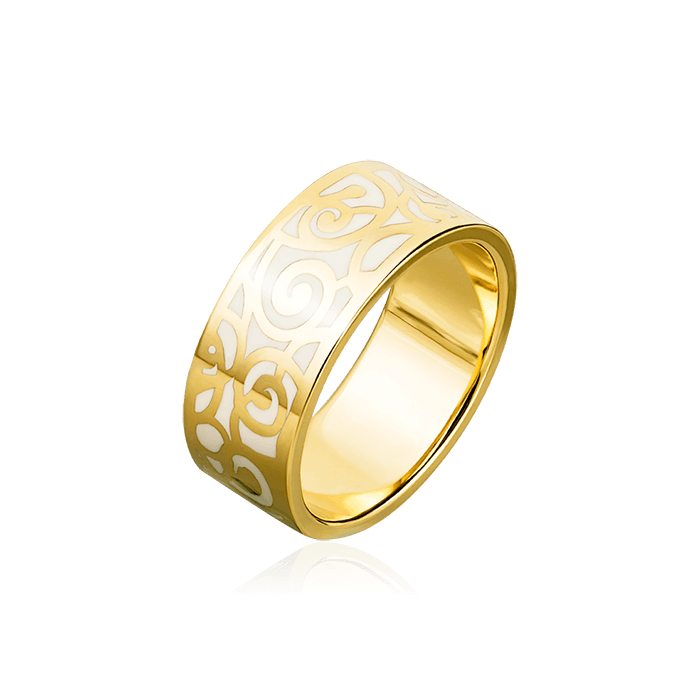 Кольцо без вставок из желтого золота 585 пробы (арт. 68841)