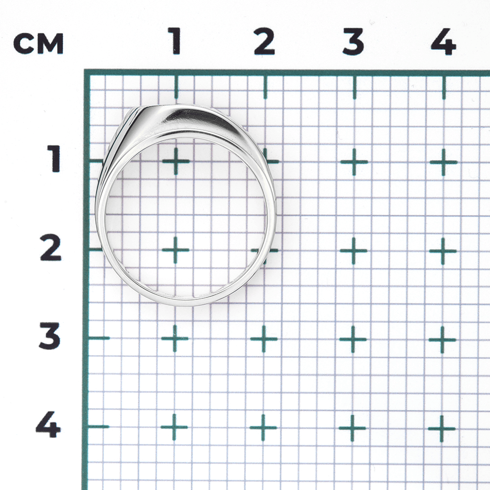 Кольцо с сапфиром из белого золота 585 пробы, фото № 3