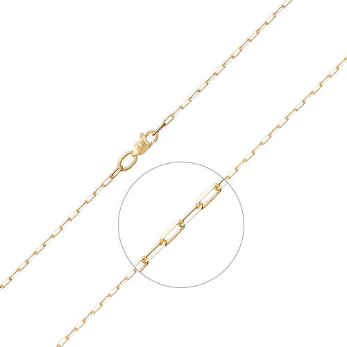 Цепь якорного плетения из желтого золота 585 пробы (арт. 89645)