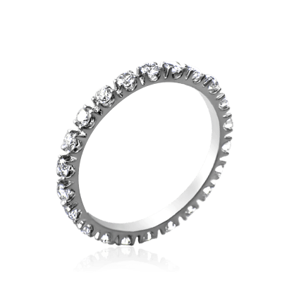 Кольцо с бриллиантами из белого золота 585 (арт. 36569)