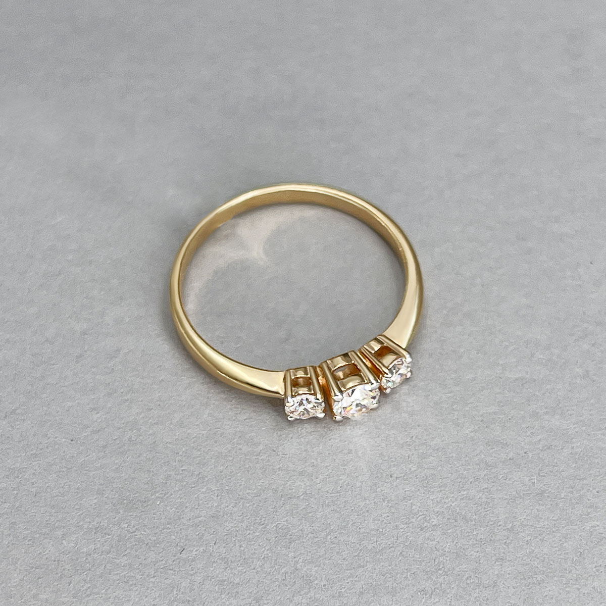 Кольцо с бриллиантами из красного золота 585, фото № 4