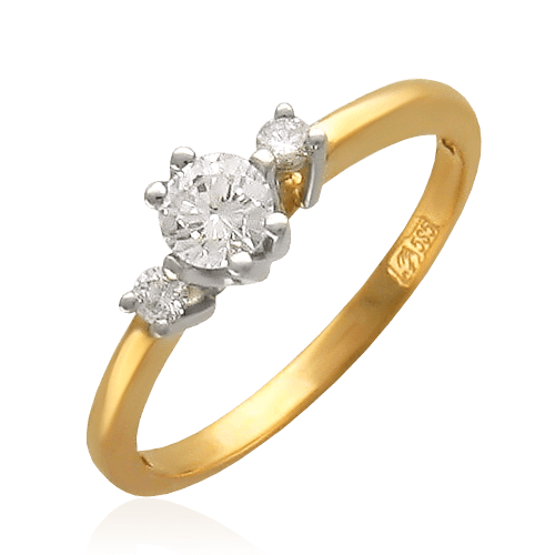 

Кольцо с бриллиантами "Trefoil"