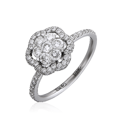 Кольцо с бриллиантами Элегантная роскошь (арт. 11614)