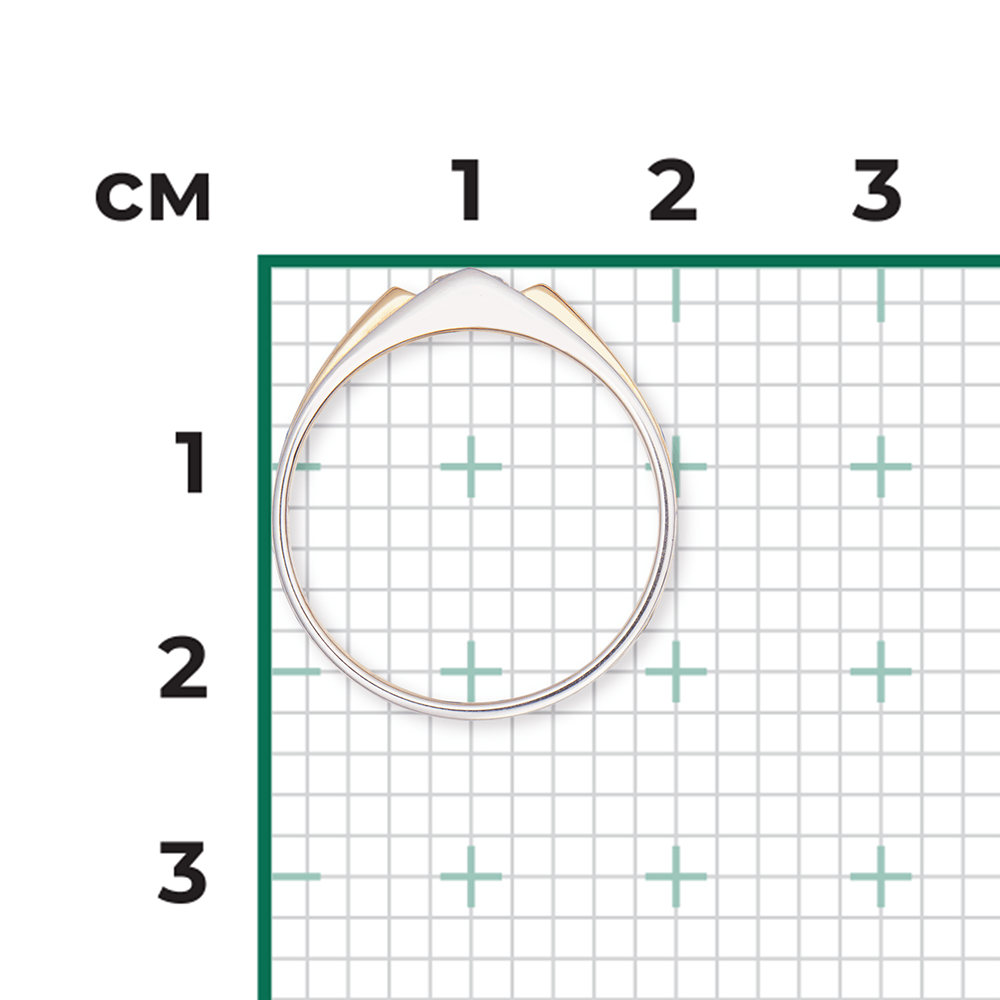 Кольцо с 1 бриллиантом из желтого золота 585, фото № 3
