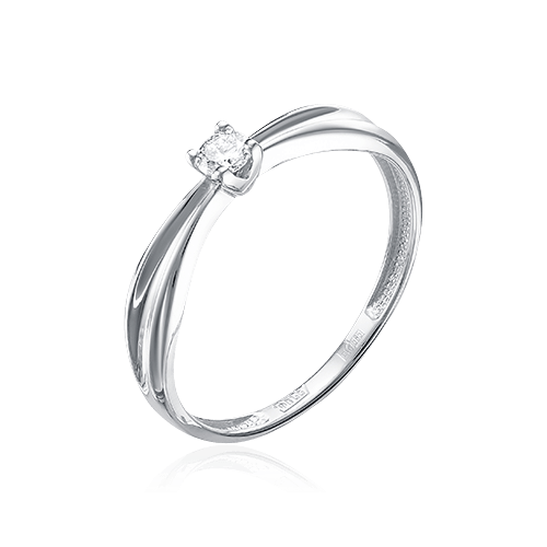 Кольцо с бриллиантами из белого золота 585 (арт. 68188)
