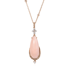Колье с бриллиантами, кораллом из красного золота 750 пробы (арт. 51375)