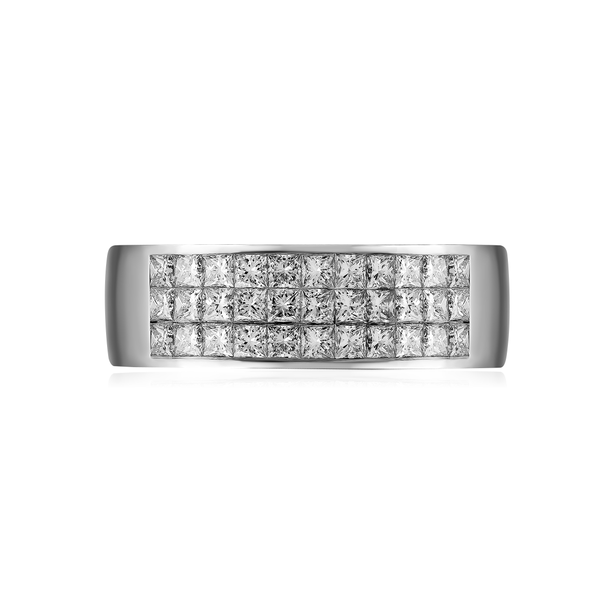 Кольцо с бриллиантами из белого золота 750 пробы, фото № 2
