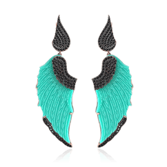 Серьги с фианитами из серебра 925 пробы (арт. 50267)