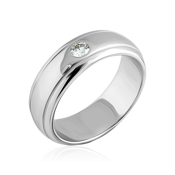 Кольцо с бриллиантами из белого золота 585 (арт. 69253)