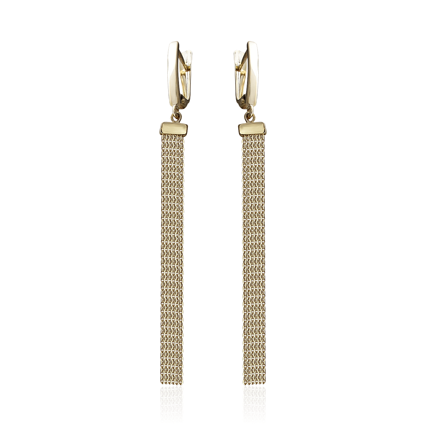 Серьги из желтого золота 585 пробы (арт. 119104)