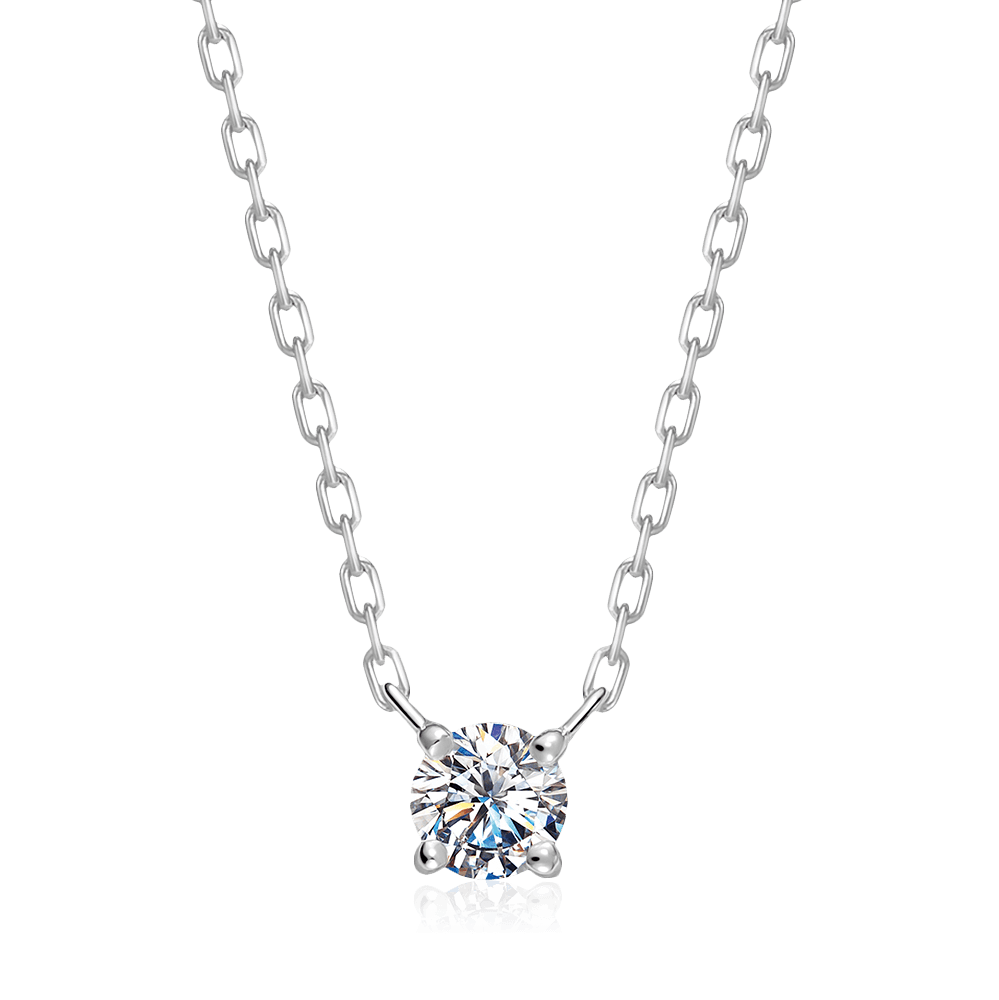 Колье с бриллиантами из белого золота 585 пробы (арт. 120001)