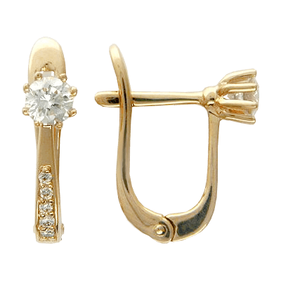 

Серьги с бриллиантами "Golden Magic"
