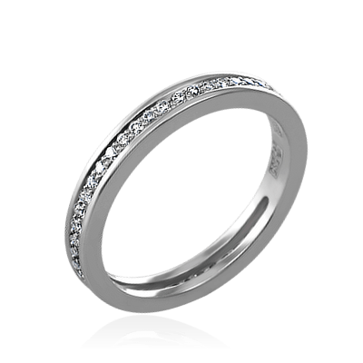 Кольцо с бриллиантами из белого золота 585 (арт. 36585)