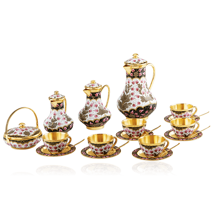 Сервиз кофейный из серебра 925 пробы (арт. 87878)