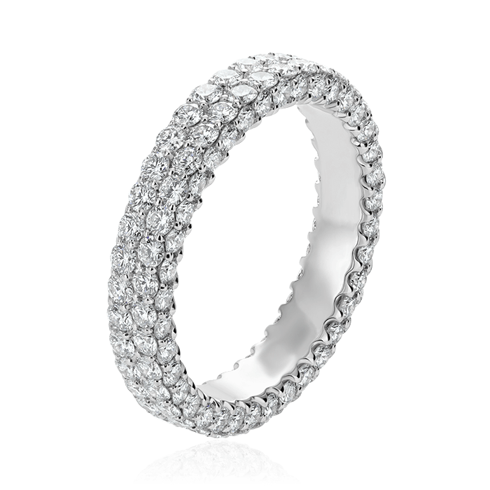 Кольцо с бриллиантами из белого золота 585 (арт. 60806)