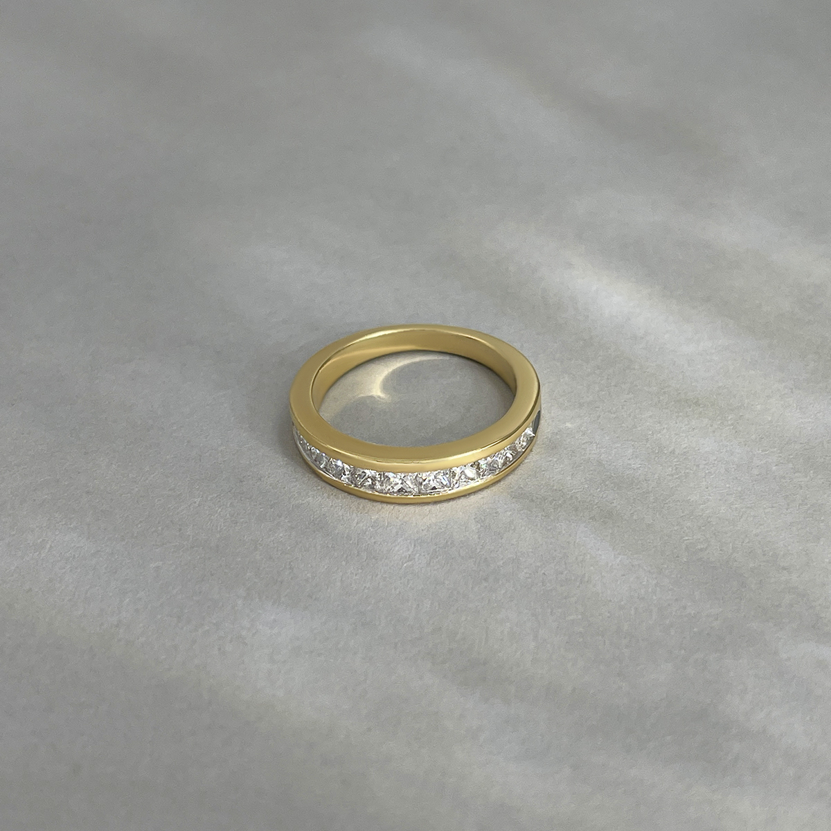 Кольцо с бриллиантами из желтого золота 585, фото № 3