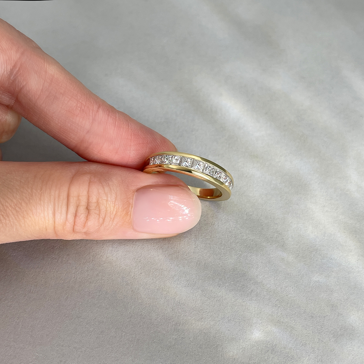 Кольцо с бриллиантами из желтого золота 585, фото № 4