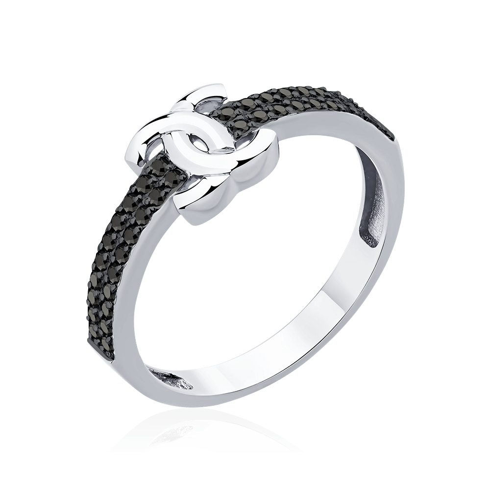 Кольцо с монограммой Chanel бриллиантами из белого золота 585 пробы, фото № 1