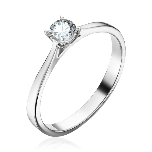 Кольцо с бриллиантами из белого золота 585, фото № 1