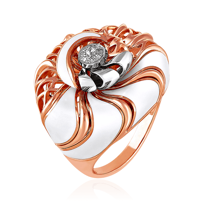 Есть красное золото. Кольцо с бриллиантом из красного золота 585. Золотое кольцо KABAROVSKY k11-0449-1003 с бриллиантом и эмалью. Кольцо из белого золота с бриллиантом Кабаровских. Кольцо KABAROVSKY С бриллиантом.