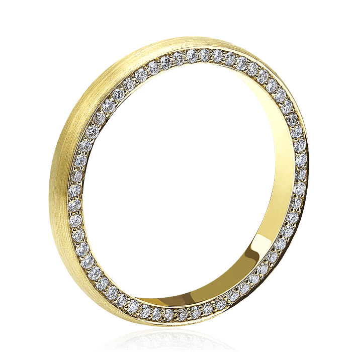 Кольцо с бриллиантами из желтого золота 585 пробы (арт. 44629)