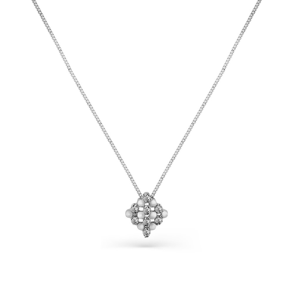 Серьги с бриллиантами из белого золота 585 пробы, фото № 3