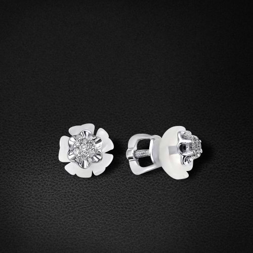

Серьги с бриллиантами из белого золота 585 пробы