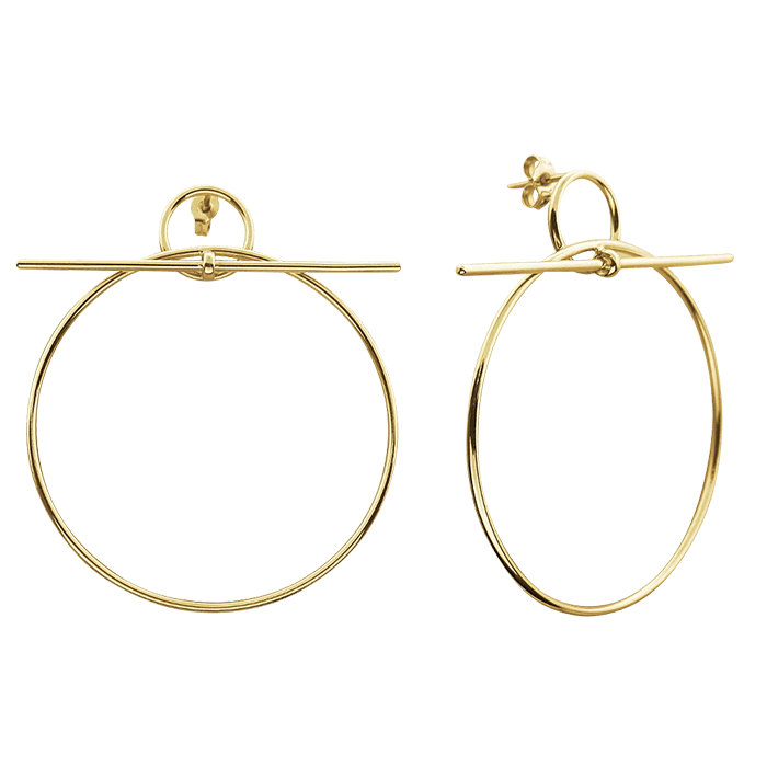 Серьги из желтого золота 585 пробы (арт. 63544)