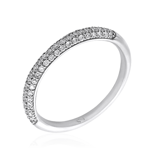 Кольцо с бриллиантами из белого золота 585 (арт. 42564)