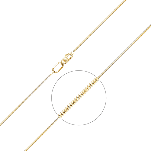 Цепь панцирного плетения из желтого золота 585 пробы (арт. 83465)