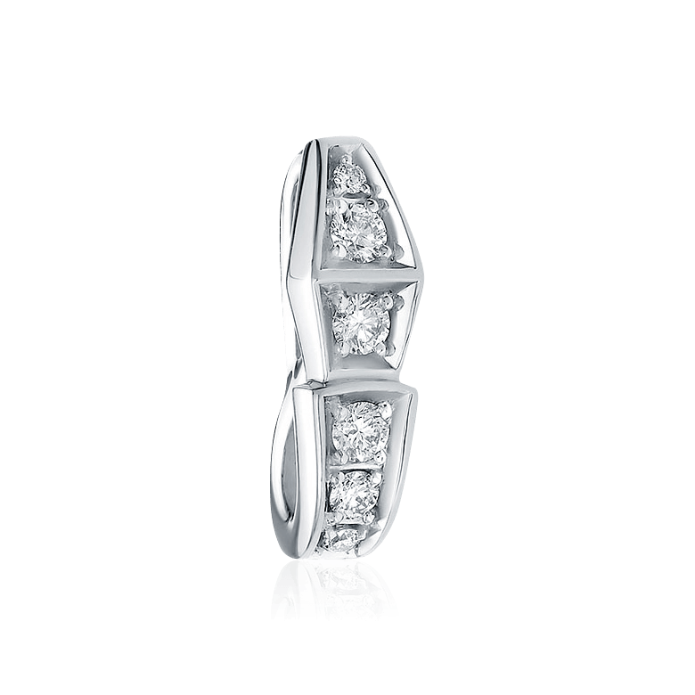 Кулон Змея Serpenti с бриллиантами из белого золота 585 пробы (арт. 110407)