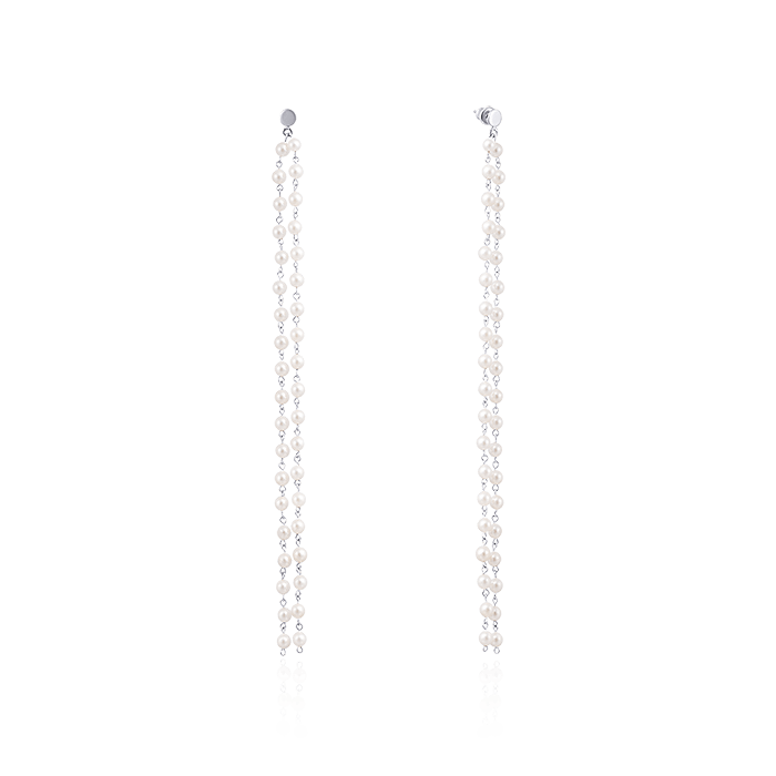 

Серьги с жемчугом из серебра 925 пробы
