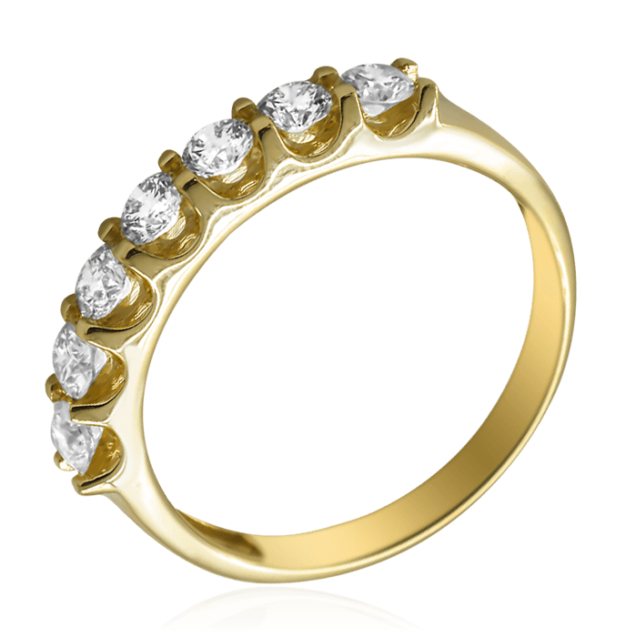 Кольцо с бриллиантами из желтого золота 585 (арт. 67167)