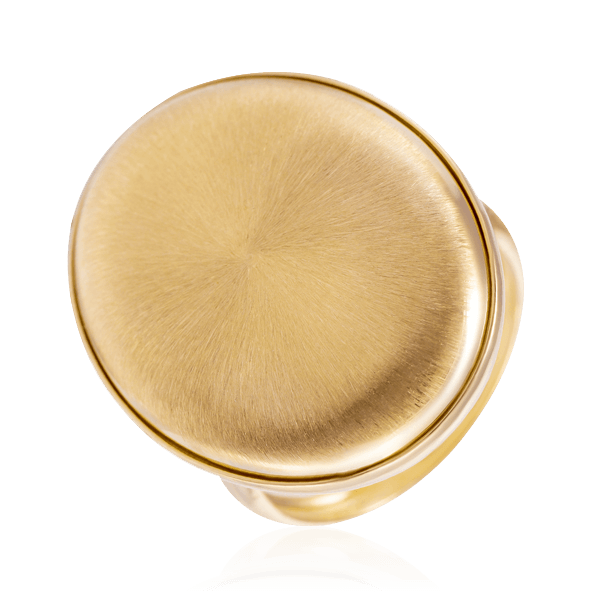 Кольцо из желтого золота 585 пробы из коллекции Satin, фото № 1