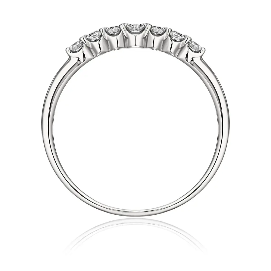 Кольцо дорожка с бриллиантами из белого золота 585, фото № 3