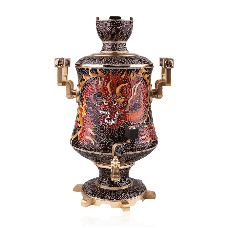 Самовар из набора для крепких напитков Dragon из серебра 925 пробы, фото № 1