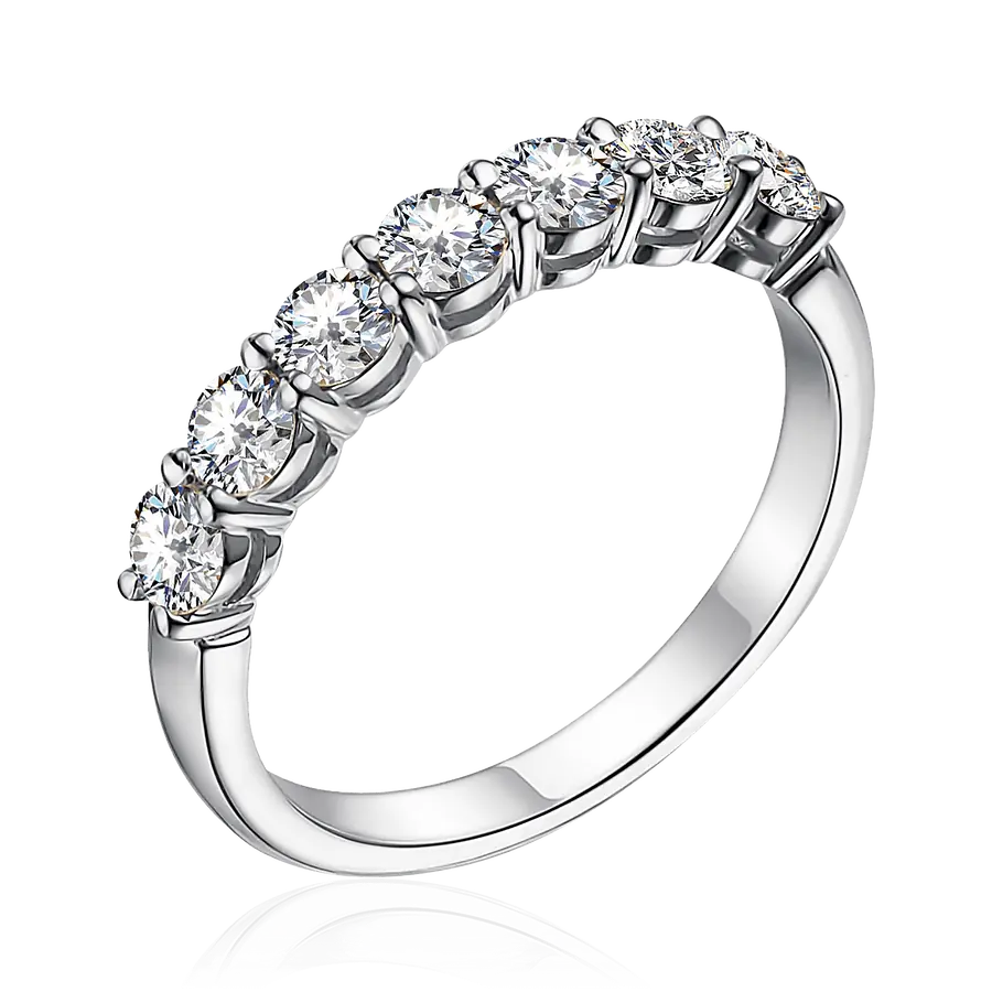 Кольцо с бриллиантами из белого золота 585, фото № 1